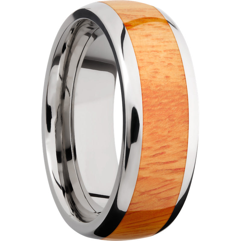 Lashbrook Titanium Hardwood 8mm Men's Wedding Band