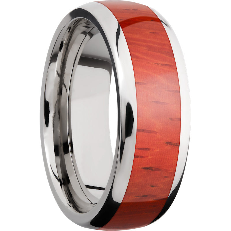 Lashbrook Titanium Hardwood 8mm Men's Wedding Band