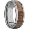 Lashbrook Titanium Hardwood 8mm Men's Wedding Band