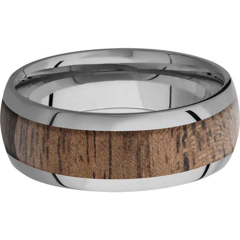 Lashbrook Titanium Hardwood 8mm Men's Wedding Band