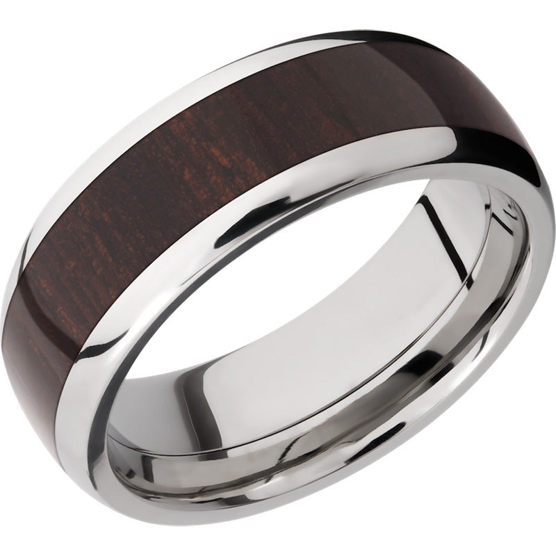 Lashbrook Titanium Hardwood 8mm Men's Wedding Band