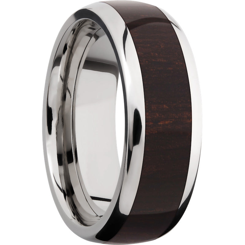 Lashbrook Titanium Hardwood 8mm Men's Wedding Band