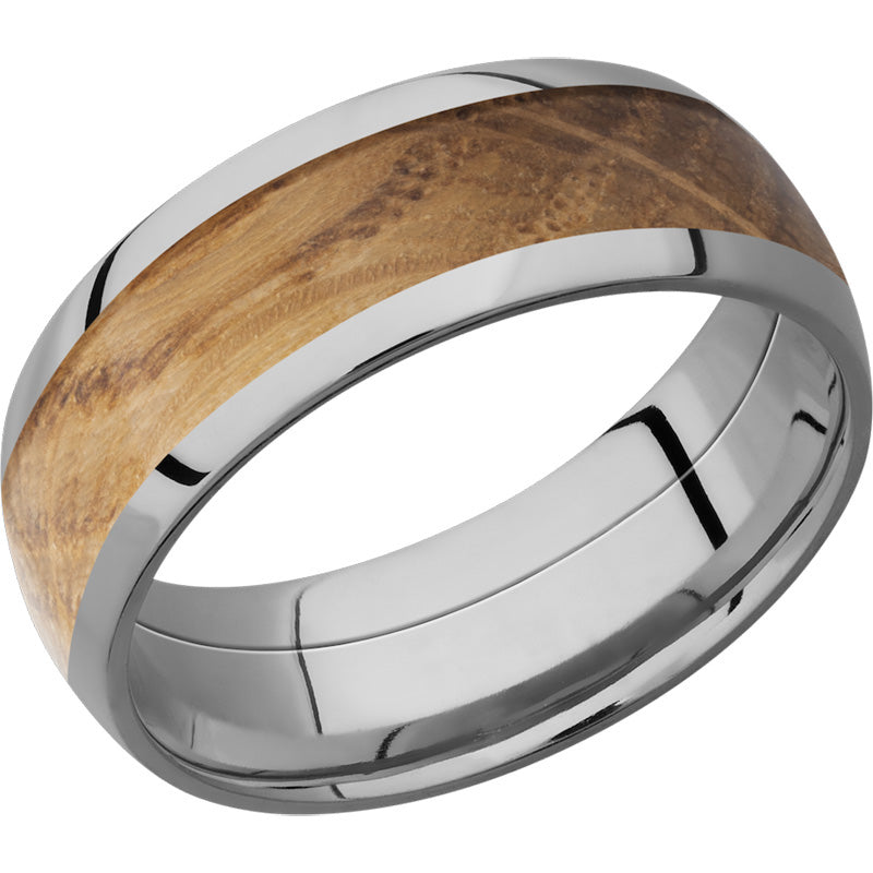 Lashbrook Titanium Hardwood 8mm Men's Wedding Band