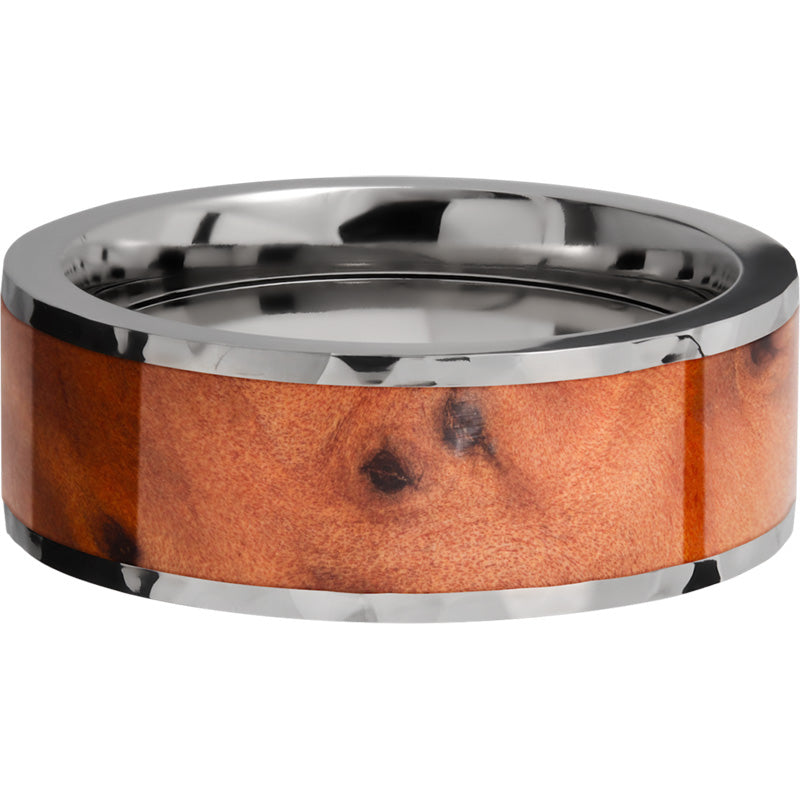 Lashbrook Titanium Hardwood 8mm Men's Wedding Band