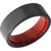 Lashbrook Black Zirconium Hardwood 8mm Men's Wedding Band