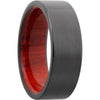 Lashbrook Black Zirconium Hardwood 8mm Men's Wedding Band