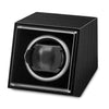 Quality Gold Luxury Giftware High Gloss Black Finish Wood Composite Acrylic Window Single Watch Winder (AC or Batteries)