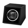 Quality Gold Luxury Giftware High Gloss Black Finish Wood Composite Acrylic Window Single Watch Winder (AC or Batteries)