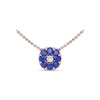 Fana Sapphire Flower Cluster Necklace