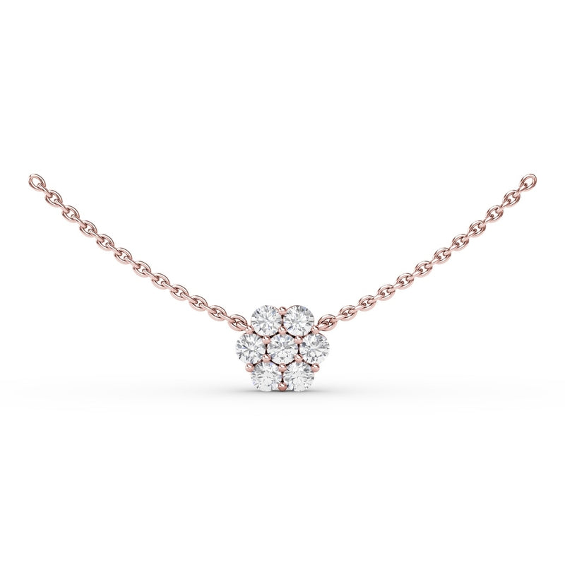 Fana Floral Diamond Necklace