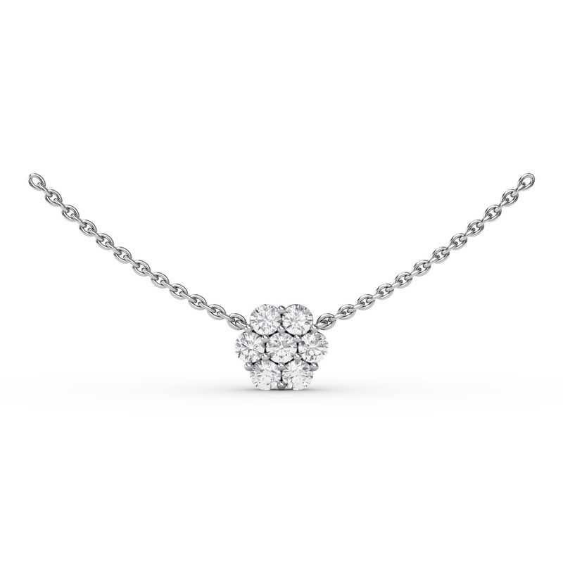 Fana Floral Diamond Necklace