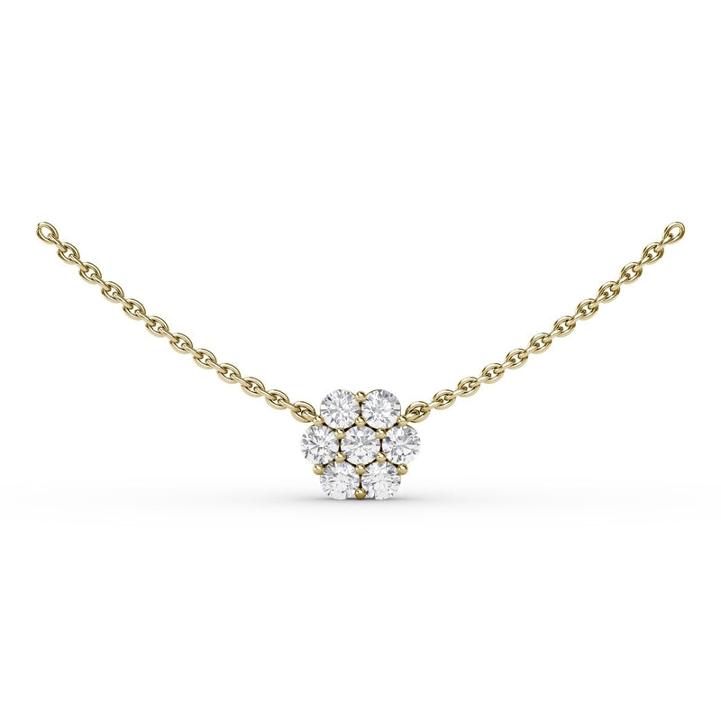 Fana Floral Diamond Necklace