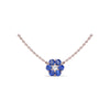 Fana Floral Sapphire and Diamond Necklace