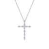 Gabriel & Co. 14k White Gold Faith Diamond Religious Cross Necklace