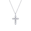 Gabriel & Co. 14k White Gold Faith Diamond Religious Cross Necklace