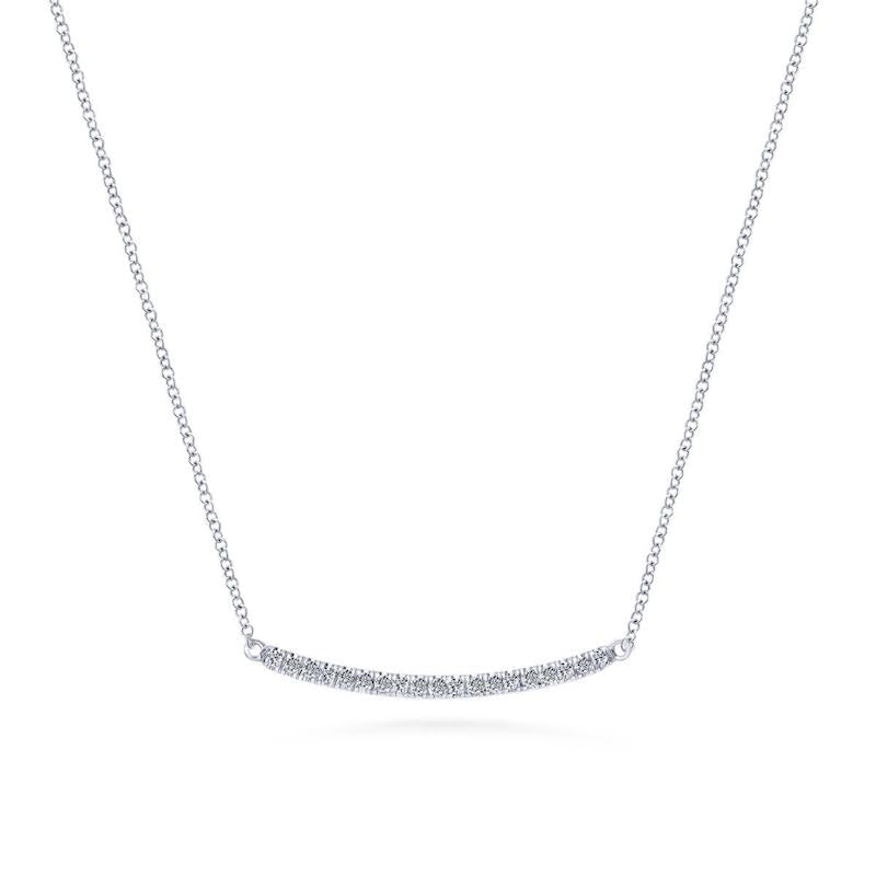 Gabriel & Co. 14k White Gold Lusso Diamond Necklace