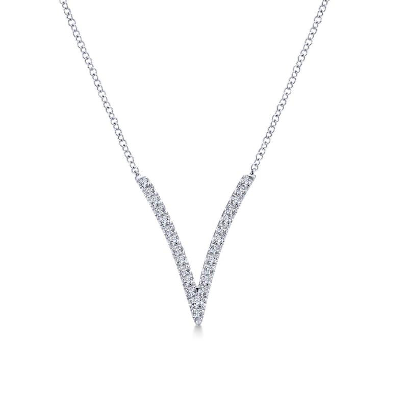 Gabriel & Co. 14k White Gold Kaslique Diamond Necklace