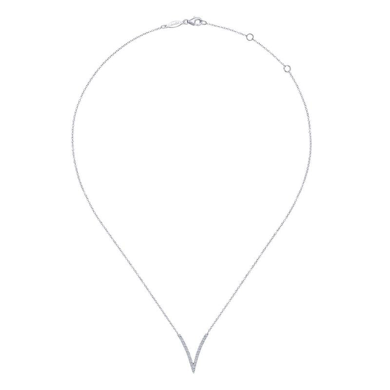 Gabriel & Co. 14k White Gold Kaslique Diamond Necklace