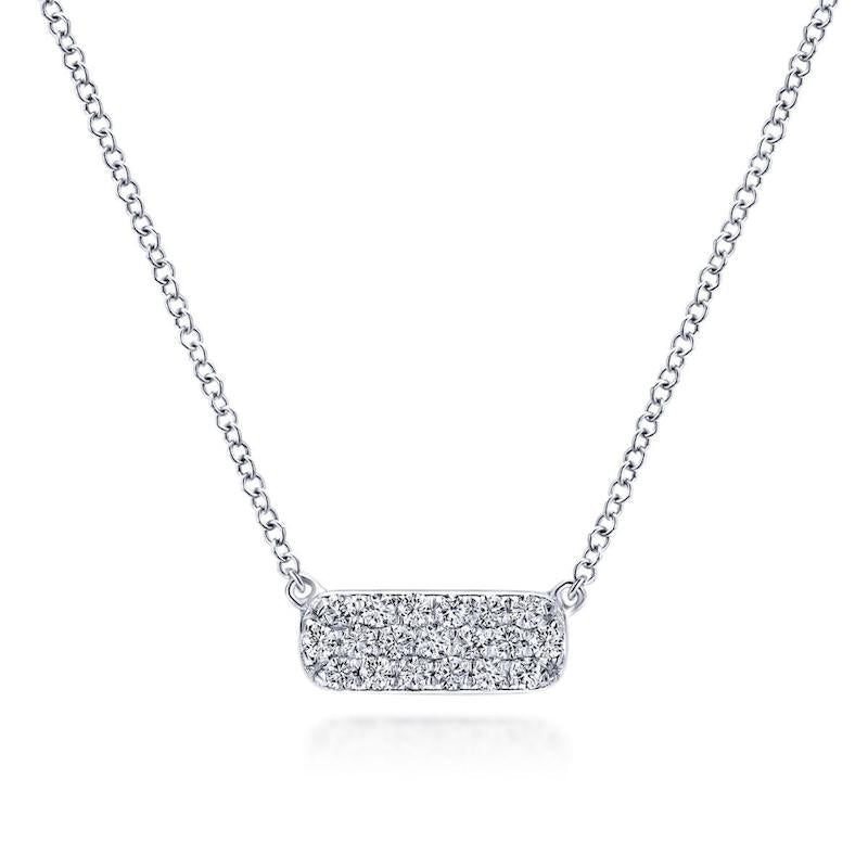 Gabriel & Co. 14k White Gold Lusso Diamond Necklace