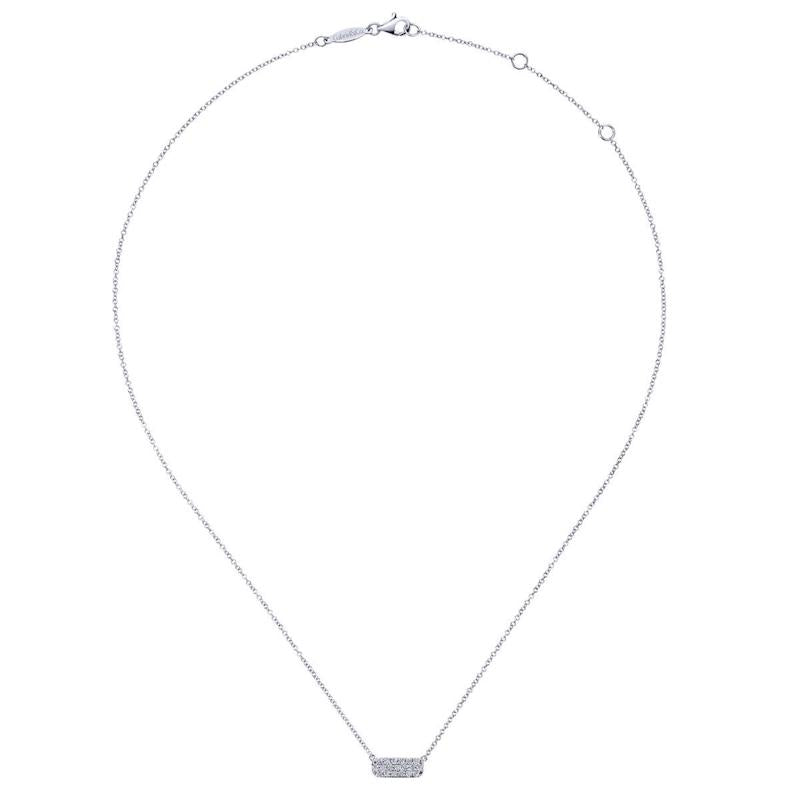 Gabriel & Co. 14k White Gold Lusso Diamond Necklace