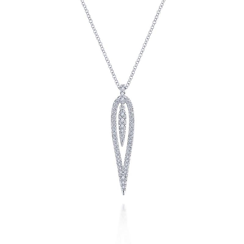 Gabriel & Co. 14k White Gold Kaslique Diamond Necklace