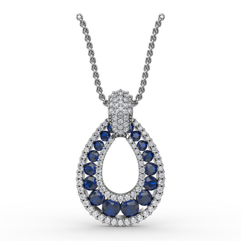 Fana Steal The Spotlight Sapphire and Diamond Pendant