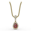 Fana Statement Ruby and Diamond Pendant