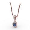 Fana Statement Sapphire and Diamond Pendant