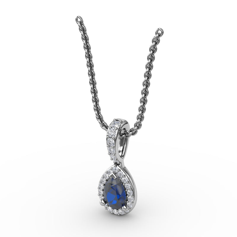 Fana Statement Sapphire and Diamond Pendant