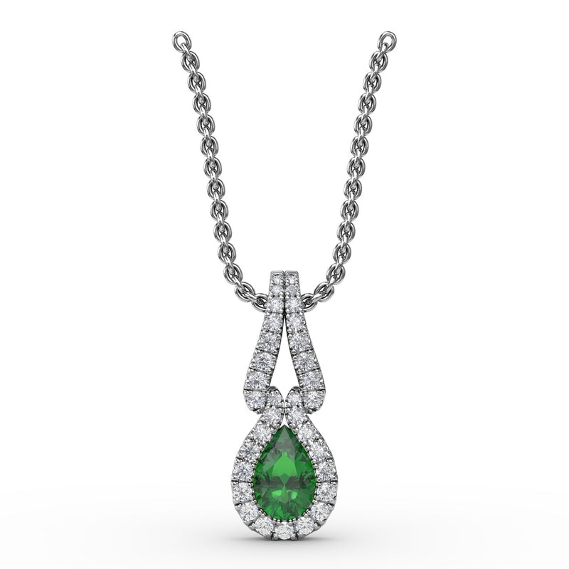 Fana Make A Statement Emerald and Diamond Pendant