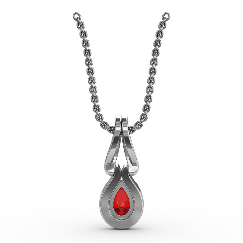 Fana Make A Statement Ruby and Diamond Pendant