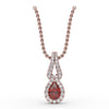 Fana Make A Statement Ruby and Diamond Pendant