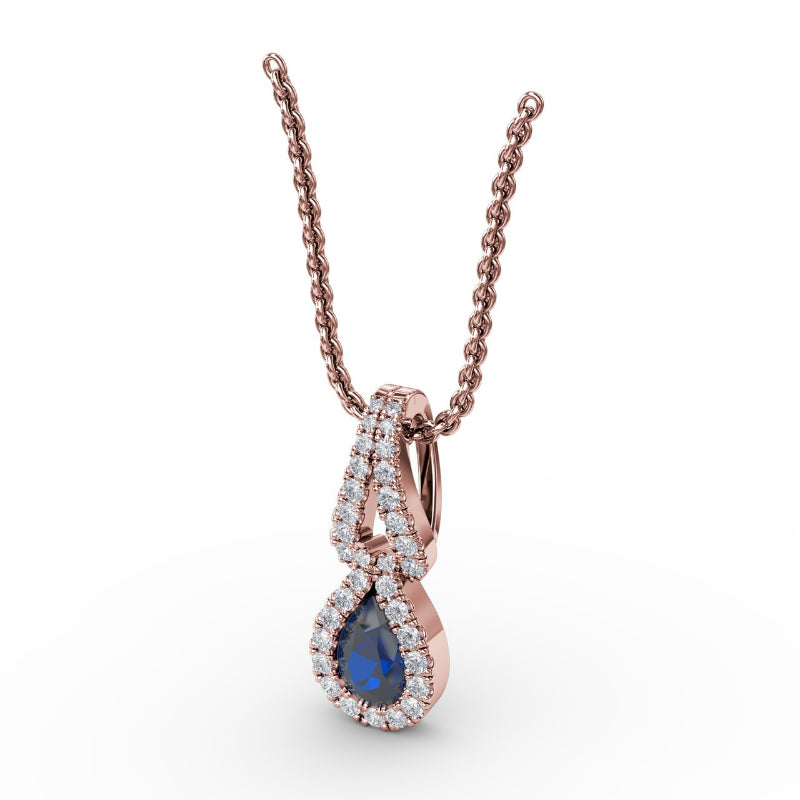 Fana Make A Statement Sapphire and Diamond Pendant