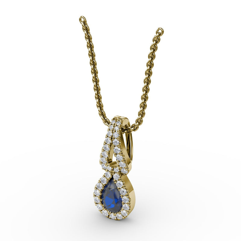 Fana Make A Statement Sapphire and Diamond Pendant