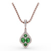 Fana Precious Emerald and Diamond Pendant