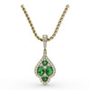 Fana Precious Emerald and Diamond Pendant