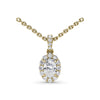 Fana Diamond Halo Necklace