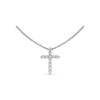 Fana Diamond Prong Cross Necklace