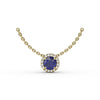 Fana Classic Sapphire and Diamond Pendant Necklace