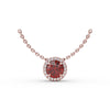 Fana Classic Ruby and Diamond Pendant Necklace