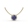 Fana Classic Sapphire and Diamond Pendant Necklace