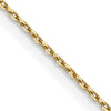 Quality Gold 14K 20 inch .8mm Diamond-cut Cable with Lobster Clasp Chain