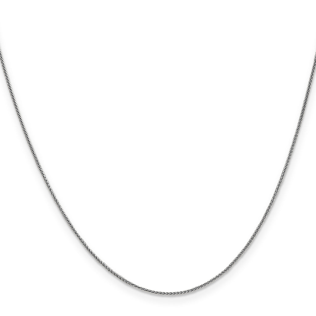 Quality Gold 14K White Gold 18 inch .85mm Spiga with Lobster Clasp Chain