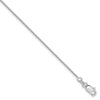 Quality Gold 14k White Gold .8mm Spiga Chain Anklet