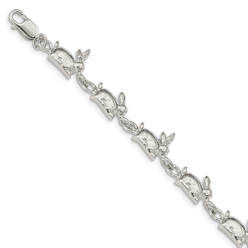 Quality Gold Sterling Silver Rabbits Bracelet