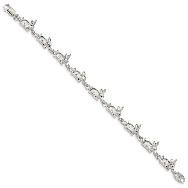 Quality Gold Sterling Silver Rabbits Bracelet