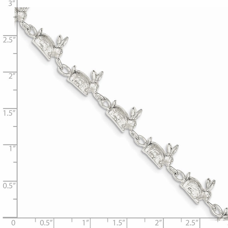 Quality Gold Sterling Silver Rabbits Bracelet