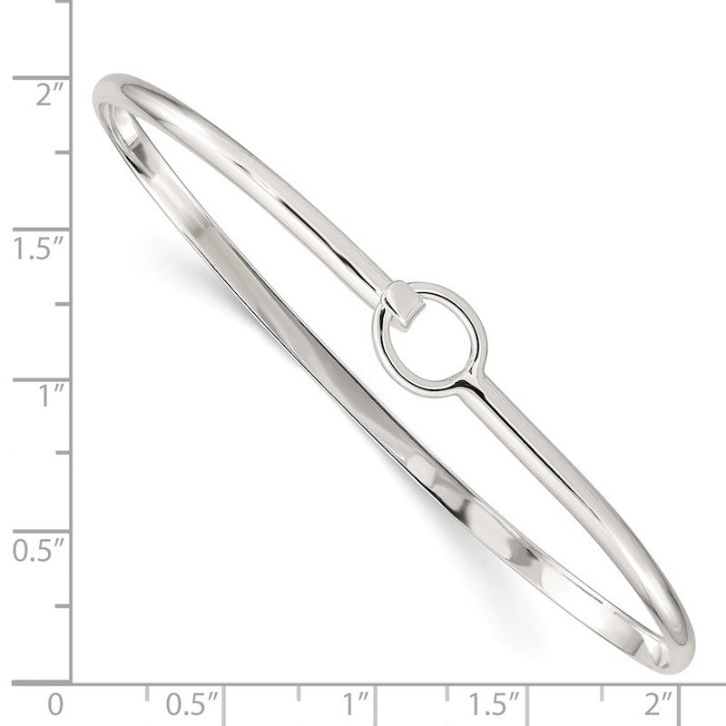 Quality Gold Sterling Silver Bangle Bracelet