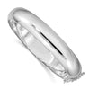 Quality Gold Sterling Silver Rhodium-plated 12.00mm Bangle Bracelet