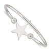 Quality Gold Sterling Silver Star Bangle Bracelet